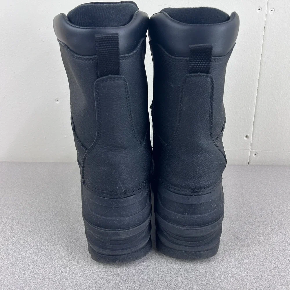 Kamik NationPro Winter Boots Mens 11/10 Black Waterproof Insulated Thinsulate *
